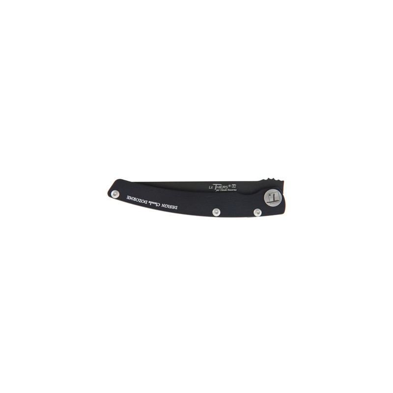 Couteau de poche Thiers Design manche noir lame noire Couteau de poche Thiers Design manche noir lame noire