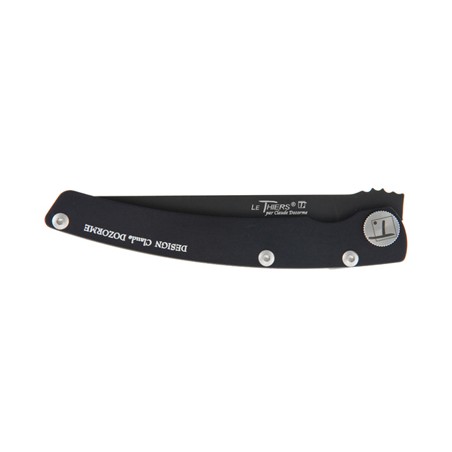 Thiers Design pocket knife black blade and black handle