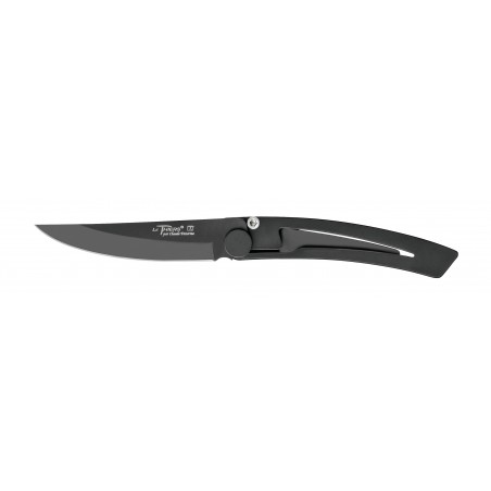 Thiers Liner Lock pocket knife black blade big size