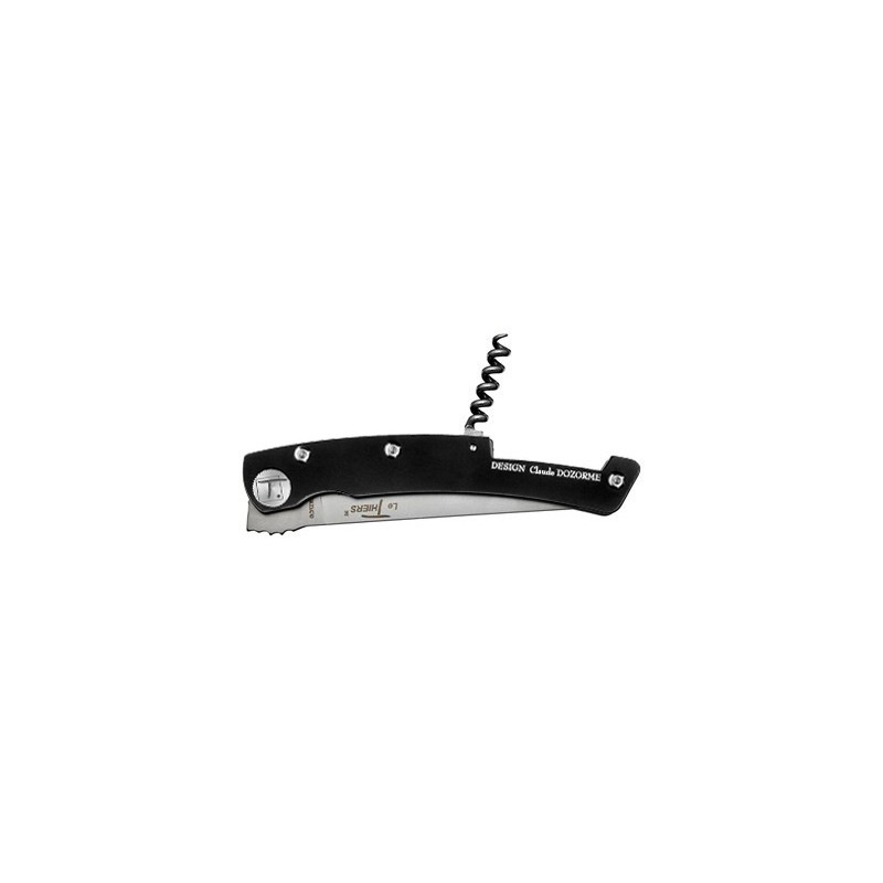 Thiers pocket knife + corkscrew black handle