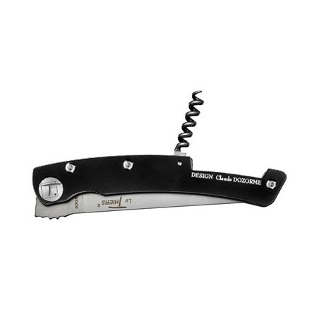 Thiers pocket knife + corkscrew black handle