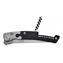 Thiers pocket knife + corkscrew grey-black handle
