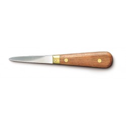 Couteau à huître sans garde manche bois exotique