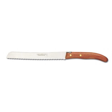 Couteau à pain petit modèle manche bois exotique Couteau à pain petit modèle manche bois exotique