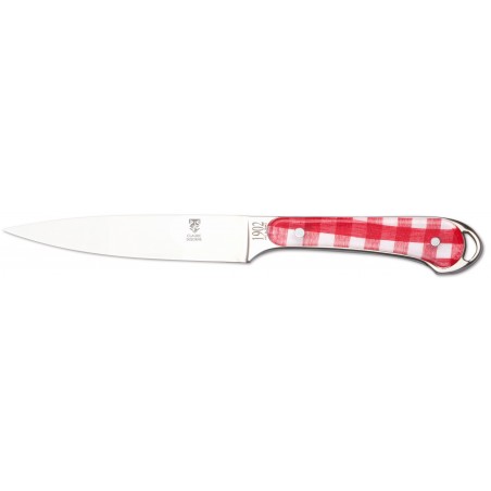 1902 small carving knife 5,9" red/white handle 