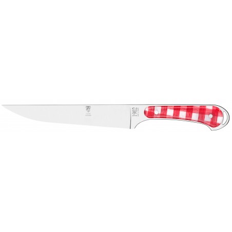 1902 carving knife 7,8" red/white handle 