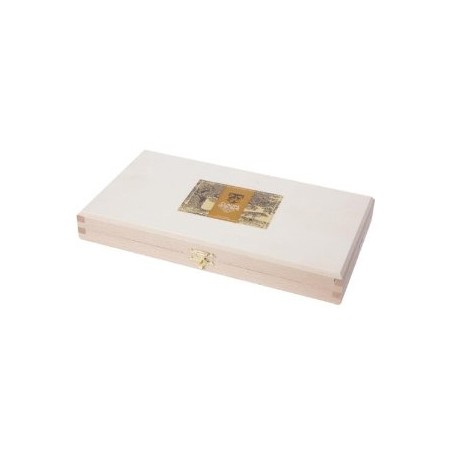 Coffret hêtre couperet loup 1902 manche vichy Coffret hêtre couperet loup 1902 manche vichy