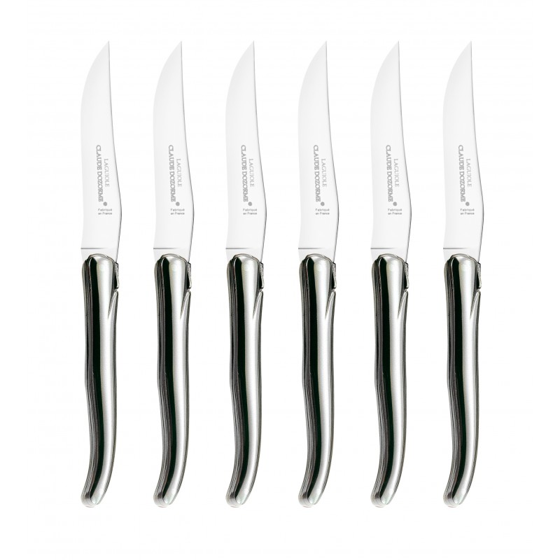 Coffret hêtre 6 couteaux super Laguiole plein manche