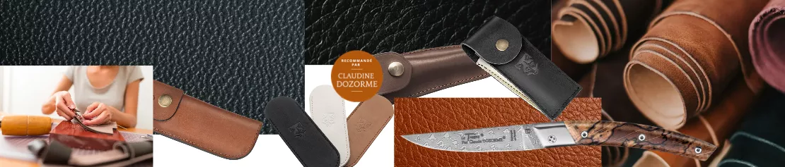 Étuis et protections pour couteaux pliants en cuir